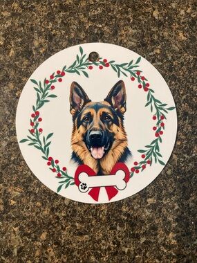 German shepherd ornament